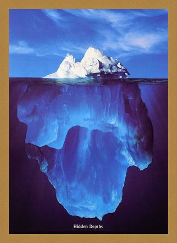 Framed Framed Iceberg - Hidden Depths