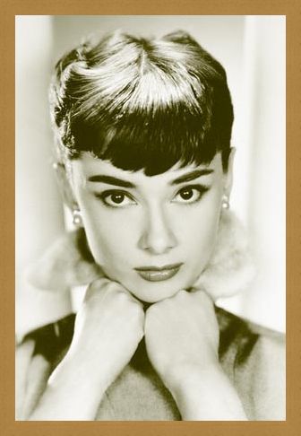 Framed Framed Close-up - Audrey Hepburn
