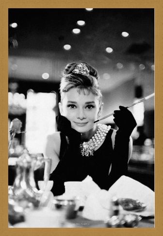 Framed Framed Audrey Hepburn is Holly Golightly - Breakfast at Tiffany's
