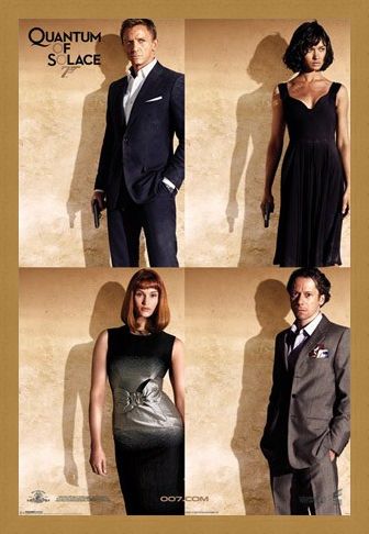 Framed Framed Bond Stars - Quantum Of Solace