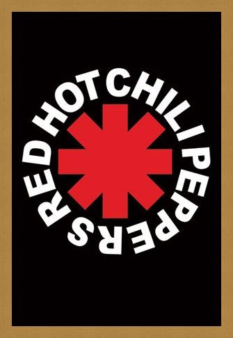 Framed Framed RHCP Logo - Red Hot Chilli Peppers