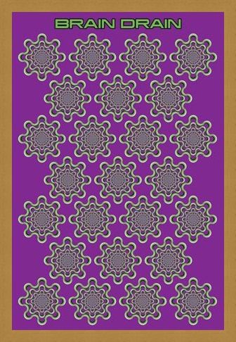 Framed Framed Brain Drain - Optical Illusion