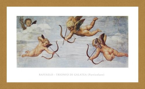 Framed Framed Trionfo Di Galetea - Raffaello Sanzio Raphael
