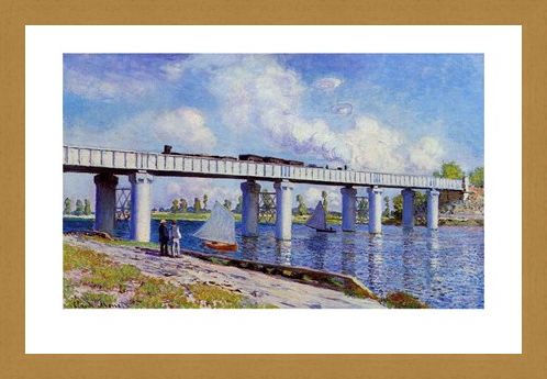 Framed Framed The Bridge at Argenteuil - Claude Monet