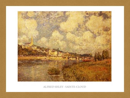 Framed Framed Saint Cloud - Alfred Sisley