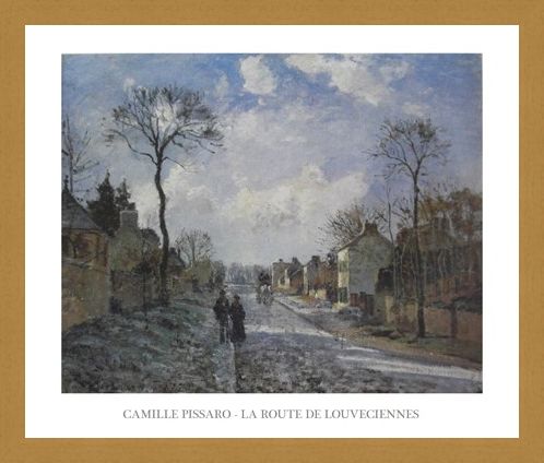 Framed Framed The Road to Louveciennes - Camille Pissaro