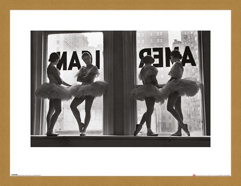 Framed Framed Ballet Dancers in Window - Time Life