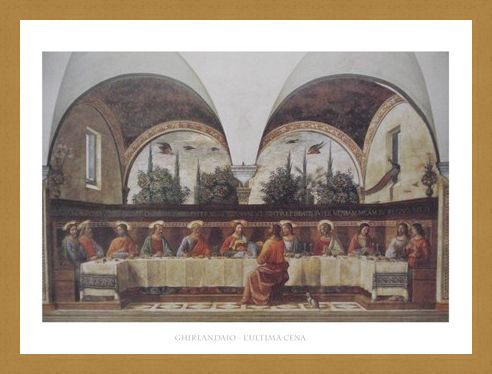 Framed Framed The Last Supper - Domenico Ghirlandaio