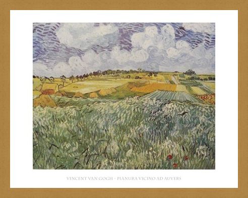 Framed Framed Plains Near Auvers - Vincent Van Gogh