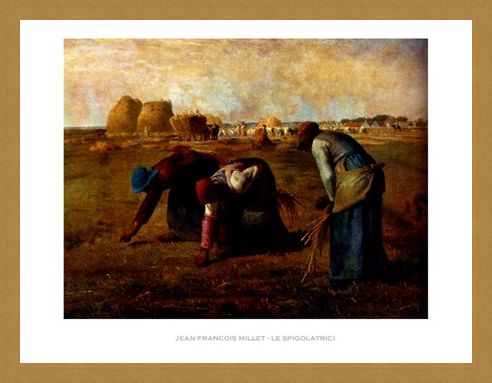 Framed Framed The Gleaners - Jean Francois Millet