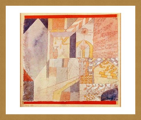 Framed Framed Architecture with Pitcher - Paul Klee