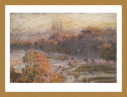Framed Framed Les Tuileries - Claude Monet