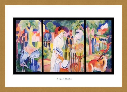 Framed Framed Zoological Garden 1912 - August Macke