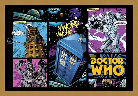 Framed Framed Comicbook Style - Doctor Who