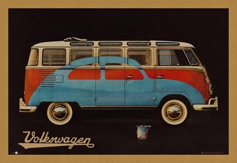 Framed Framed Volkswagen - VW Camper