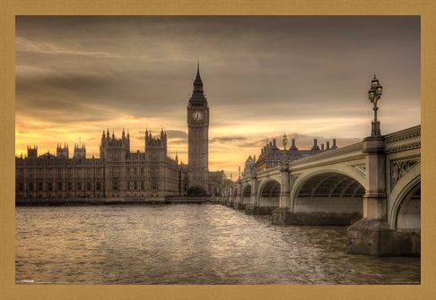 Framed Framed Big Ben - A Watchful Eye Over London