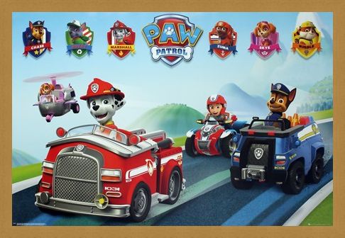 Framed Framed Puppy Vehicles - Paw Patrol
