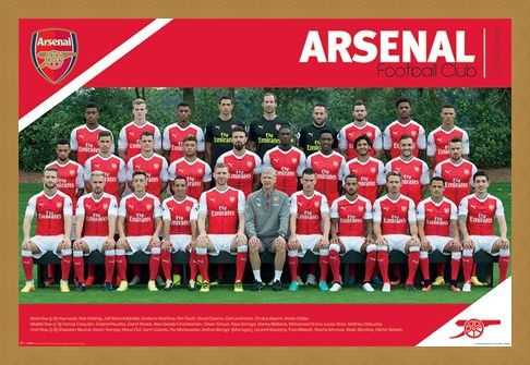 Framed Framed Team Photo 2016/2017 - Arsenal FC