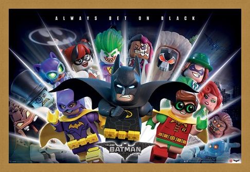 Framed Framed Always Bet on Black - The Lego Batman Movie