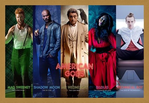 Framed Framed Character Collage - American Gods