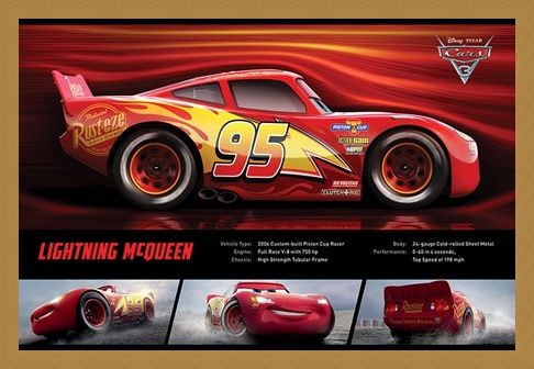 Lightning Mcqueen Stats Cars 3 Poster Buy Online