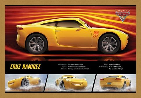 Framed Framed Cruz Ramirez Stats - Cars 3