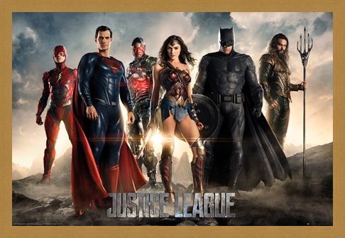Framed Framed Character Line-Up - Justice League