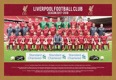 Framed Framed Photo 17-18 - Liverpool Team