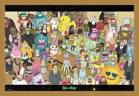 Framed Framed Cast - Rick and Morty