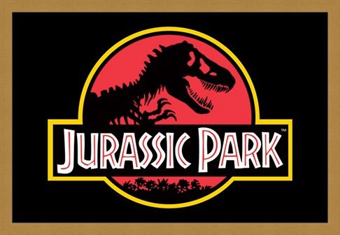 Framed Framed Movie Logo - Jurassic Park