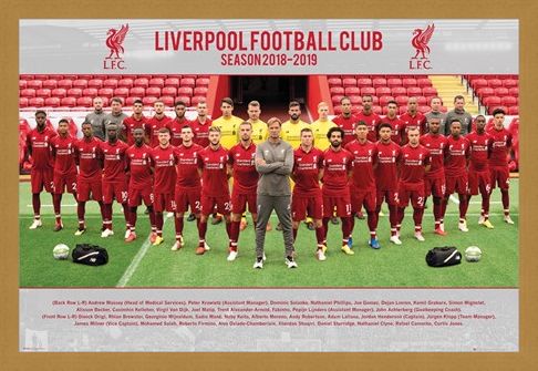 Framed Framed Team Photo 18-19 - Liverpool