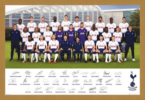 Framed Framed Team Poster 18-19 - Tottenham Hotspur