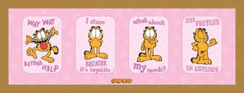 Framed Framed Cheeky Comic Cat - Garfield