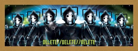 Framed Framed Delete, Delete, Delete - Doctor Who Cybermen