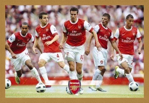 Framed Framed The Gunners Star Players - Arsenal Football Club