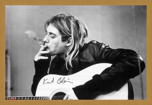 Framed Framed Having a Smoke - Kurt Cobain