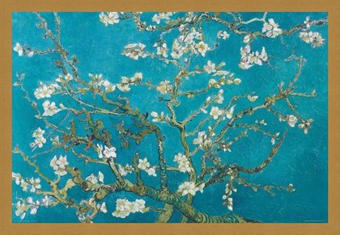 Framed Framed Almond Blossom (1890) - Vincent Van Gogh
