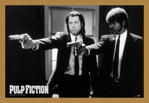 Framed Framed Vincent Vega and Jules Winnfield - Pulp Fiction