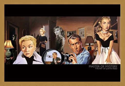 Framed Framed Master of Mystery (North by Northwest) - The Art of Justin Reed