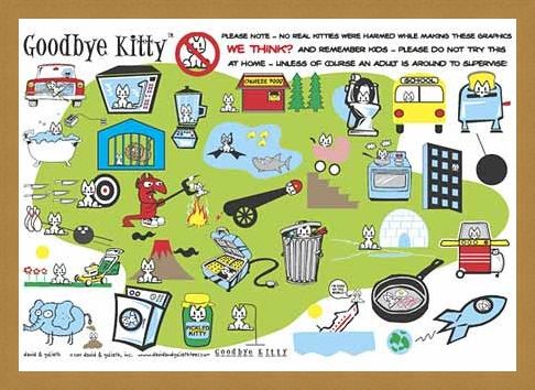 Framed Framed Goodbye Kittie Collage - David & Goliath Characters