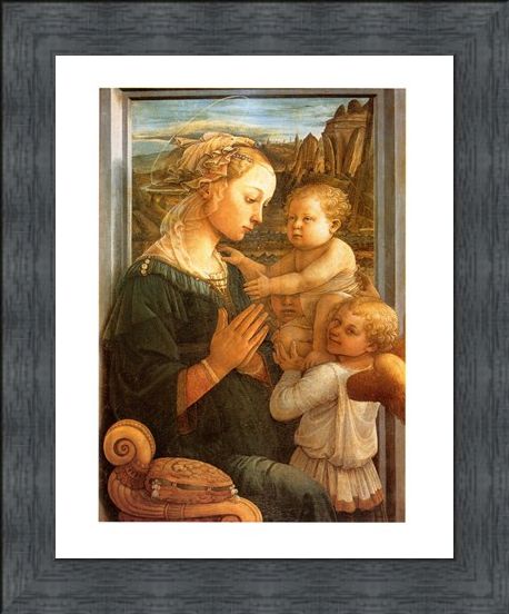 Framed Framed Madonna Col Bambino - Filippo Lippi