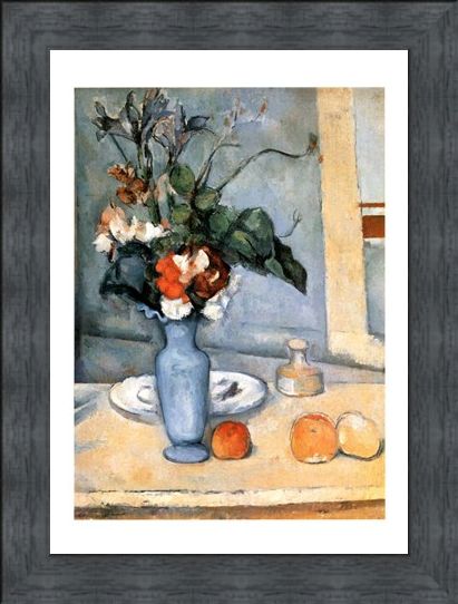 Framed Framed Il Vaso Blu - Paul Cezanne