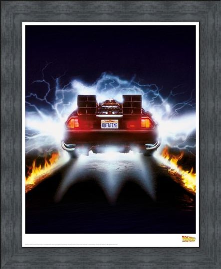 Framed Framed Delorean Fire - Back To The Future