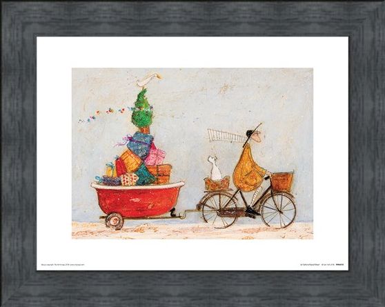 Framed Framed A Tubful of Good Cheer - Sam Toft