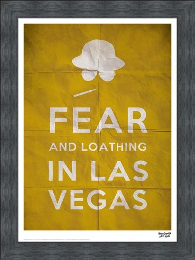 Framed Framed Fear And Loathing In Las Vegas - Text