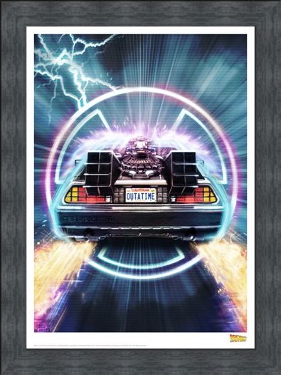 Framed Framed Delorean - Back To The Future