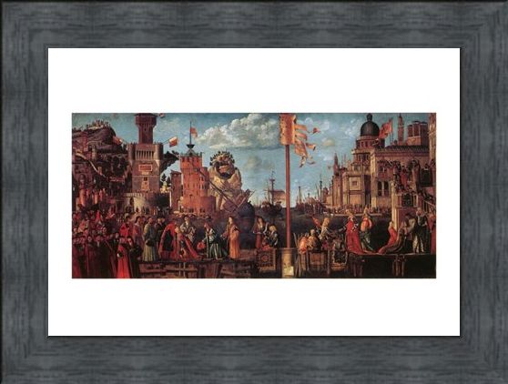 Framed Framed Incontro Di S. Orsola Con Lo Sposo - Carpaccio
