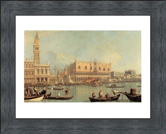Framed Framed Veduta Del Palazzo Ducale - Canaletto
