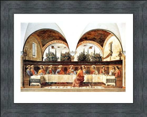 Framed Framed L'ultima Cena - Domenico Ghirlandaio
