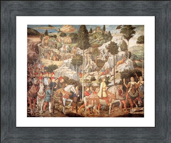 Framed Framed Corteo Dei Re Magi - Benozzo Gozzoli